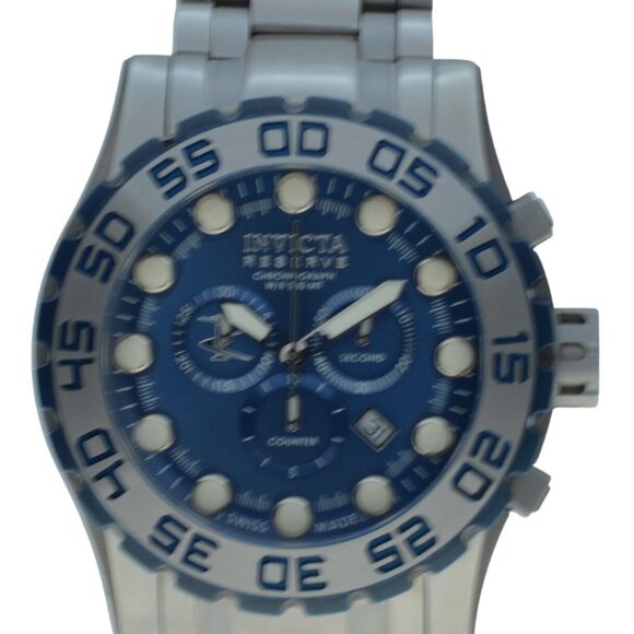 Men's 51.5mm Invicta Reserve Leviathan Evolution Blue/ Silver Watch! Ref: 11865! - Picture 1 of 9